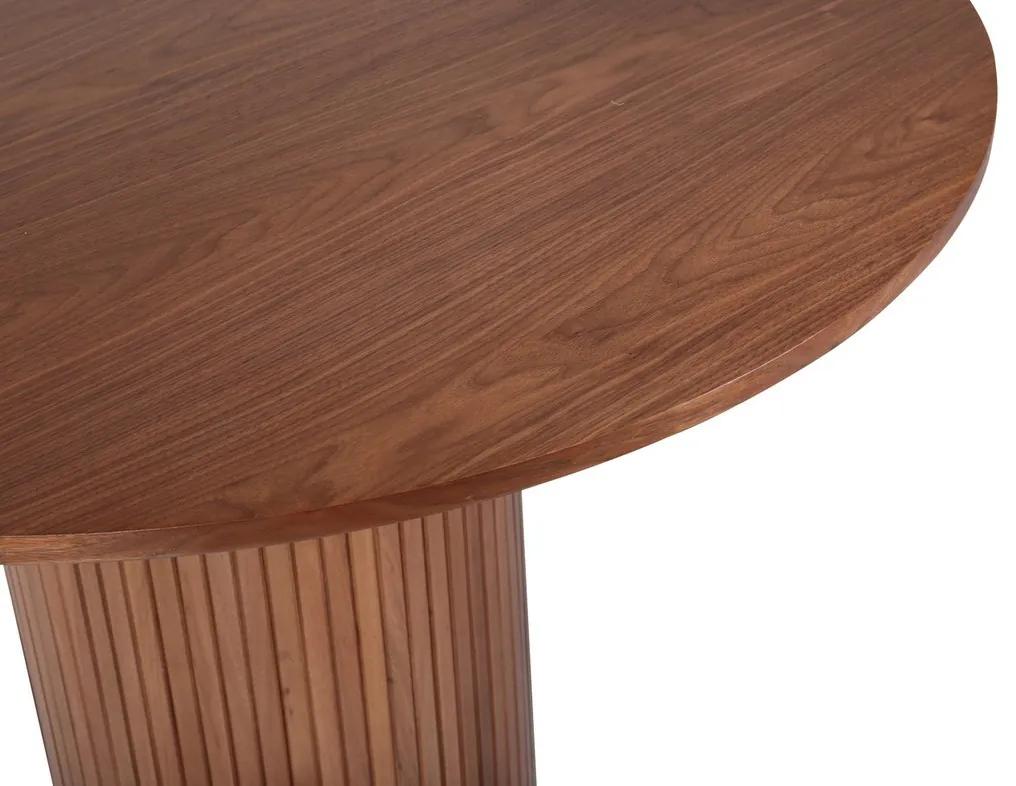 Τραπέζι Dallas 1715, Καρυδί, 75cm, Ινοσανίδες μέσης πυκνότητας, Φυσικό ξύλο καπλαμά, Φυσικό ξύλο καπλαμά, Ινοσανίδες μέσης πυκνότητας | Epipla1.gr