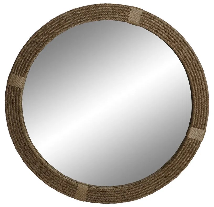 Τοίχο καθρέφτη Home ESPRIT Φυσικό 90 x 3 x 90 cm