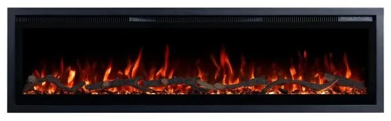 Έξυπνο Ηλεκτρικό Τζάκι 1800W Μαύρο 106cm LED Ένθετο-Επίτοιχο-Δαπέδου Notting Hill-42 Hitense Notting Hill-42