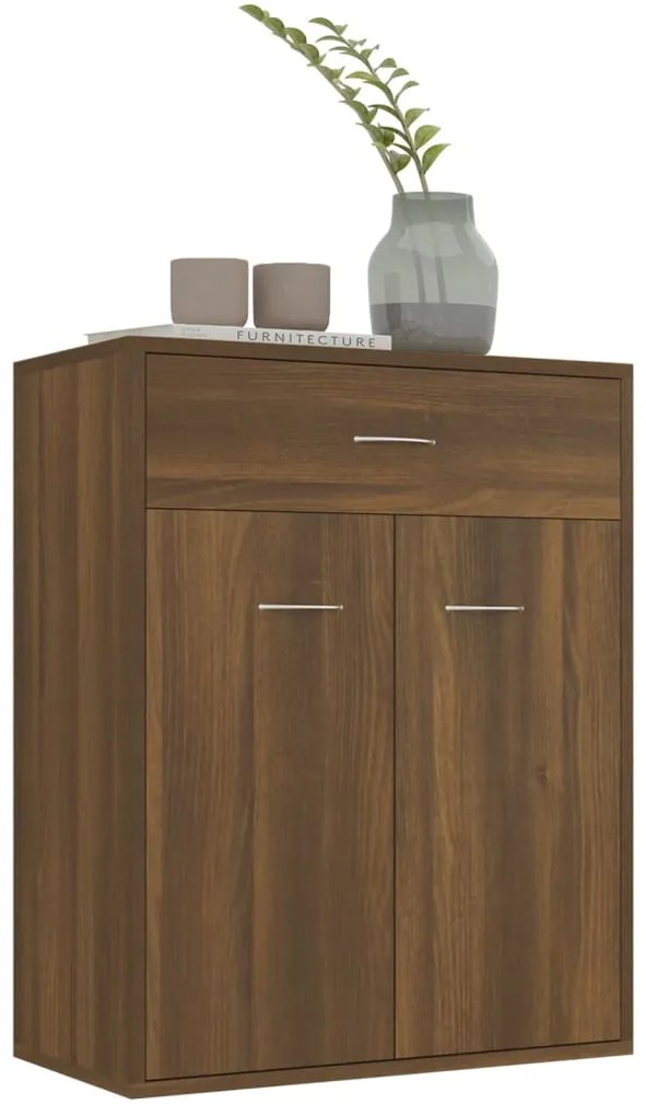 vidaXL Μπουφές Καφέ Δρυς 60x30x75 εκ. από Επεξεργασμένο Ξύλο