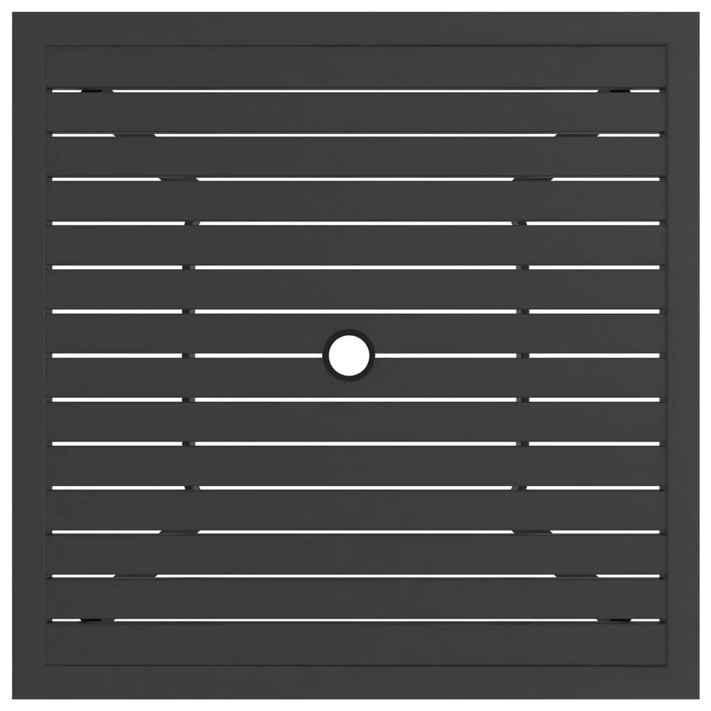 vidaXL Τραπέζι Κήπου Ανθρακί 81,5 x 81,5 x 72 εκ. Ατσάλινο