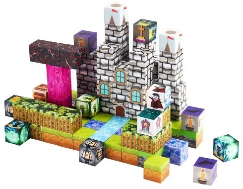 VEVOR Magnetic Blocks 100 PCS Cemetery Zombies Set STEM Montessori Sensory Toys