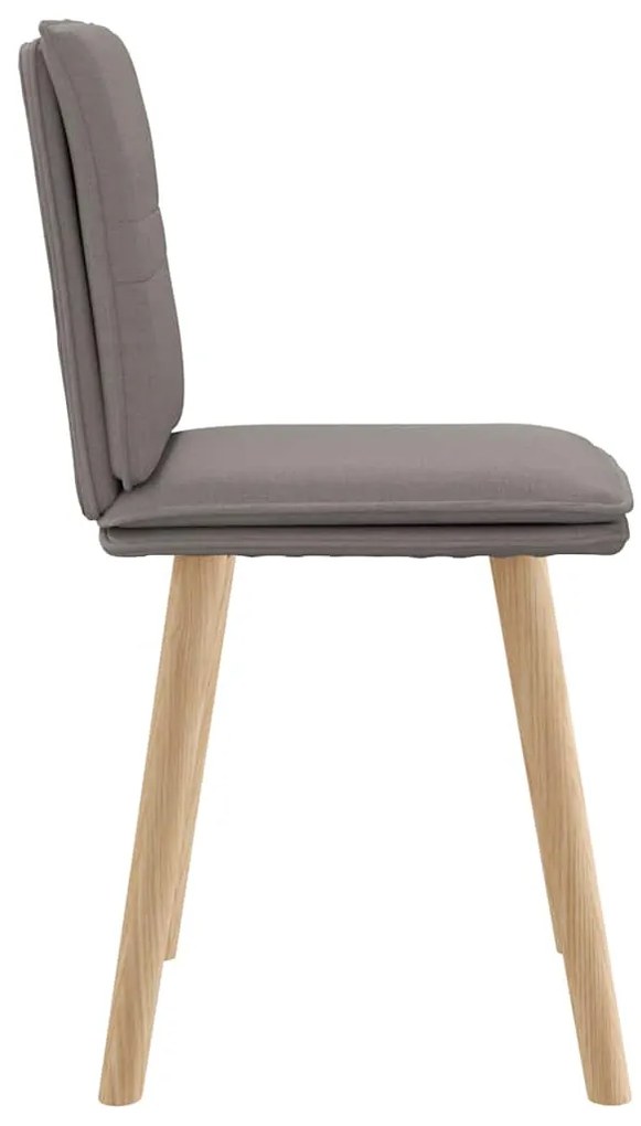 vidaXL Πολυθρόνες Τραπεζαρίας 2 τεμ. Taupe Υφασμάτινες