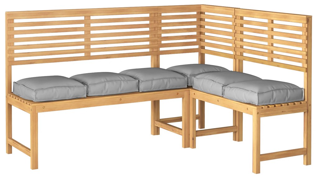 vidaXL Μαξιλάρι παλέτας για κάθισμα 6 pcs Γκρι 40 x 40 x 8 εκ.