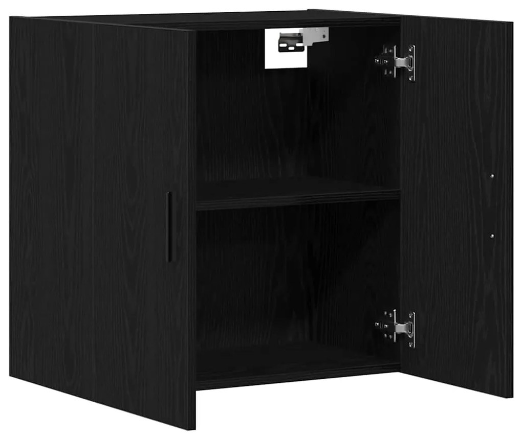 vidaXL Ντουλάπα Τοίχου Μαύρη δρυς 60 x 31 x 60 εκ. Επεξεργασμένο ξύλο