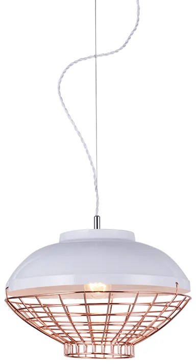 Φωτιστικό Κρεμαστο Aca OD5396 LETO Λευκό (White)