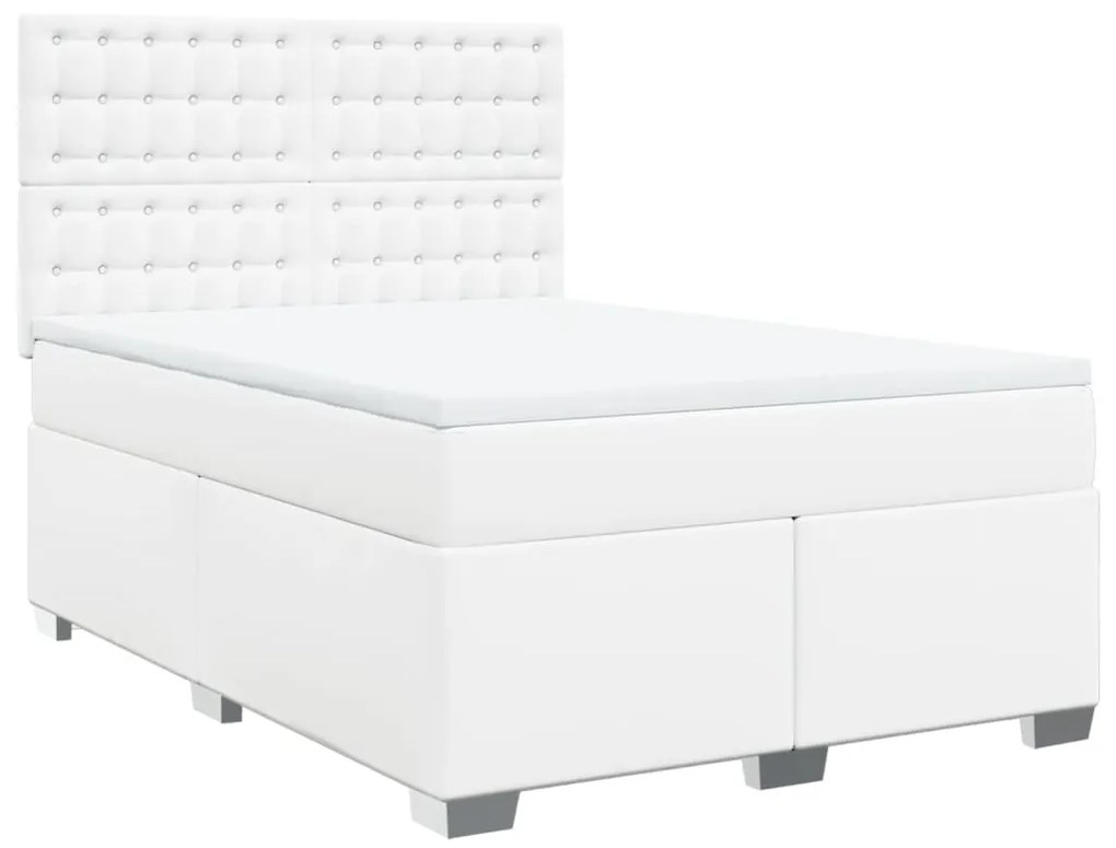 ΚΡΕΒΑΤΙ BOXSPRING ΜΕ ΣΤΡΩΜΑ ΛΕΥΚΟ 140X190ΕΚ.ΑΠΟ ΣΥΝΘΕΤΙΚΟ ΔΕΡΜΑ 3290721