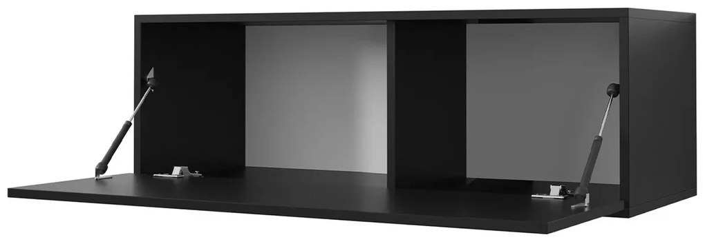 Σετ επίπλων Hartford H105, Μαύρο, Με πρόσθετο εξοπλισμό, Ξεχωριστά μέρη, Με τραπέζι τηλεόρασης, 234x40cm, 40 kg | Epipla1.gr