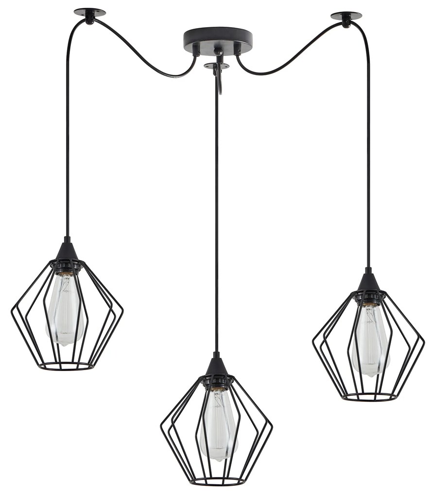 Φωτιστικό Οροφής SE21-BL-B10-BL3-GR1 ADEPT PENDANT Black Metal Grid Pendant+ - 77-8748 - 51W - 100W - 77-8748