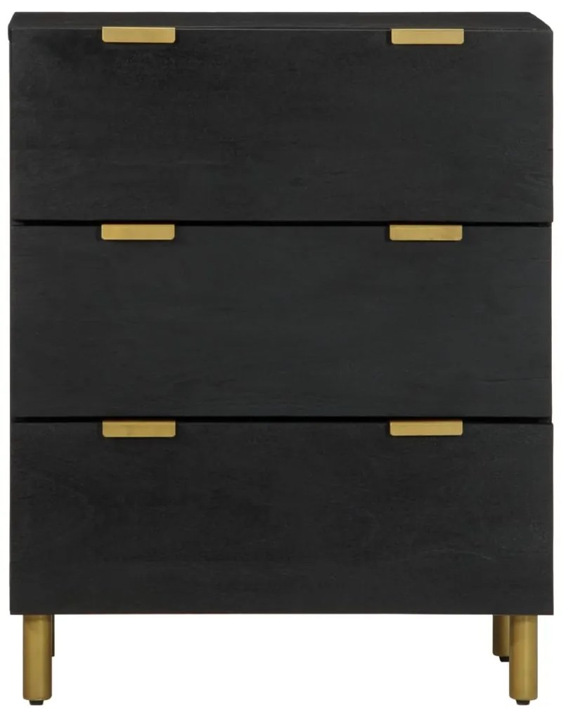 vidaXL Ντουλάπι 2 τεμ. Μαύρο 60x33x75 εκ. από Επεξεργασμένο Ξύλο