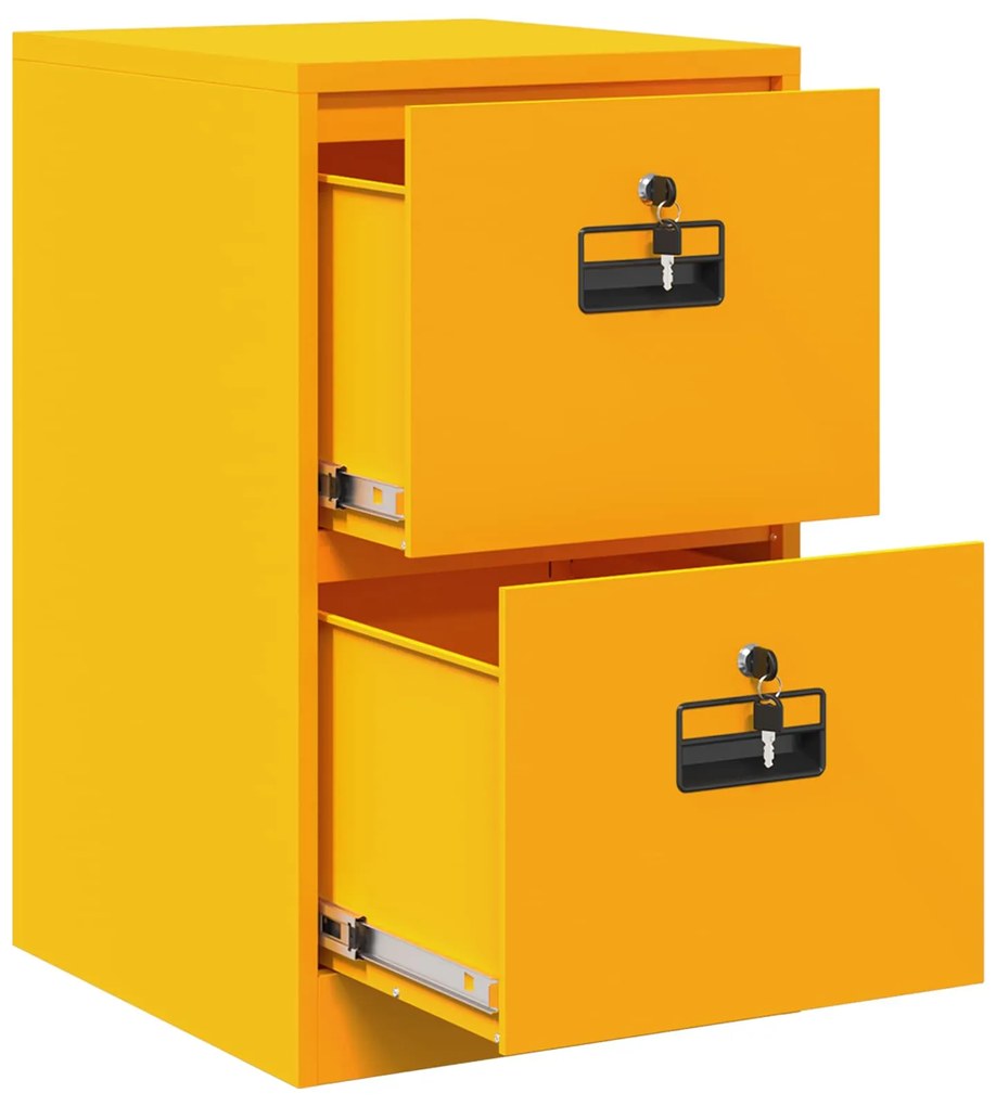 vidaXL Ντουλάπα Αρχείων με συρτάρι Χαμομηλί κίτρινο 44 x 50 x 106.5 εκ