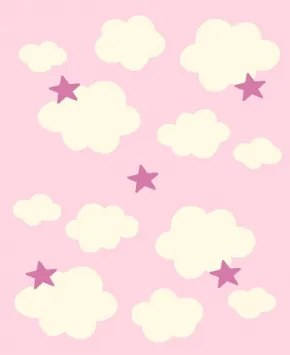 Παιδικό Χαλί LOLLIPOPS NEW 4180/G PINK CLOUDS &#8211; 160×230 cm 160X230 PINK