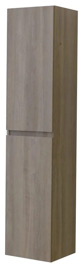 Στήλη OMEGA GREY OAK 35 3COM035GO0 κρεμαστή 35x32x160 με δύο πόρτες