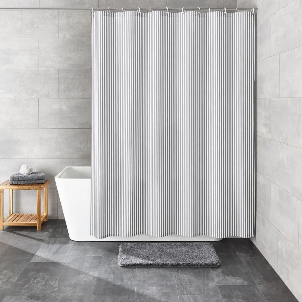 Κουρτίνα Μπάνιου Sanna 4935 189 Grey Kleine Wolke 120Πx200Υ Πολυέστερ