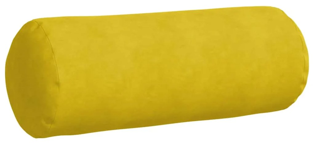 vidaXL Μαξιλάρια Στήριγμα 2 pcs Κίτρινο Ø 25 x 70 cm