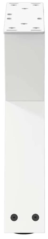 vidaXL Πόδια Τραπεζιού Σαλονιού 2 τεμ. Λευκά 30x(30-31,3) εκ. Ατσάλι