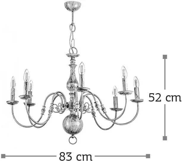 Φωτιστικό οροφής InLight 5311-8 Πολύφωτο