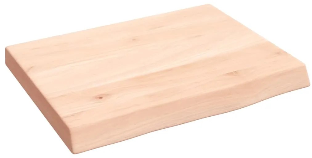 vidaXL Ράφι Τοίχου 40x30x(2-4) εκ. από Ακατέργαστο Μασίφ Ξύλο Δρυός