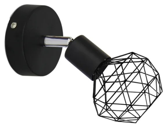 Φωτιστικό Σποτ Aca MC15611B ALADDIN Μαύρο Ματ (Black Mat)