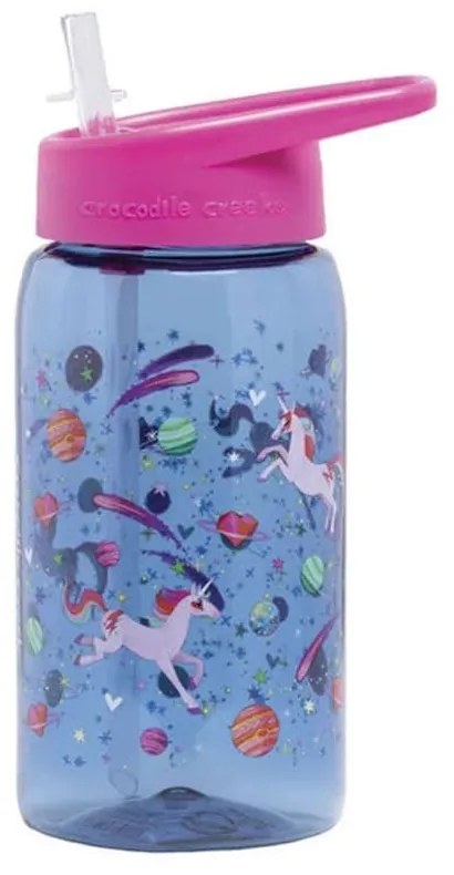 Μπουκάλι Νερού Tritan Μονόκεροι BER-3810448 450ml Φ7cm 17cm Pink Crocodile Creek Plastic
