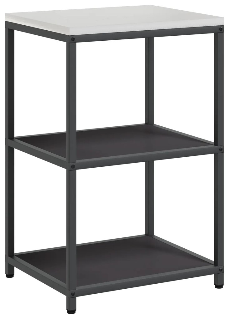 vidaXL Σετ Αποθήκευσης Κουζίνας με ράφι 2 pcs Μαύρο 120 x 50 x 92 εκ.