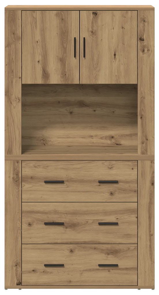 vidaXL Μπουφές artisan δρυς 80 x 33 x 150 εκ Επεξεργασμένο ξύλο