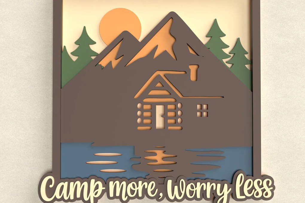 Intra απο ξύλο plywood 3mm-4mm πάχος Σήμα Camp More Worry Less Δίασταση 8x8 cm INTRAFABR-125220540