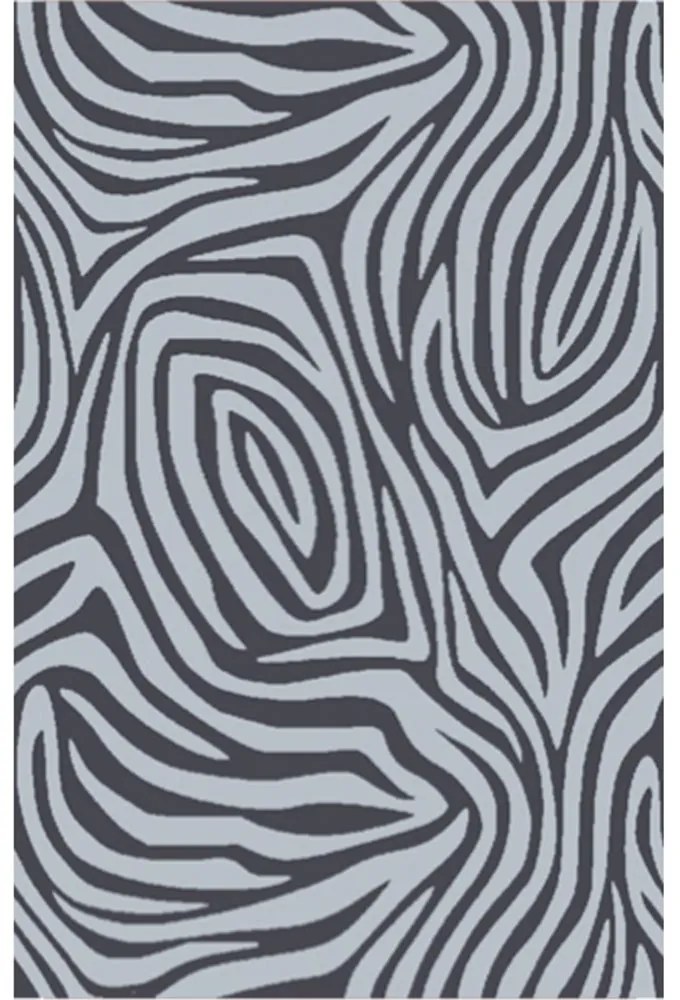 Πετσέτα Θαλάσσης Zebra Dark Grey Melinen Θαλάσσης 86x160cm 100% Βαμβάκι