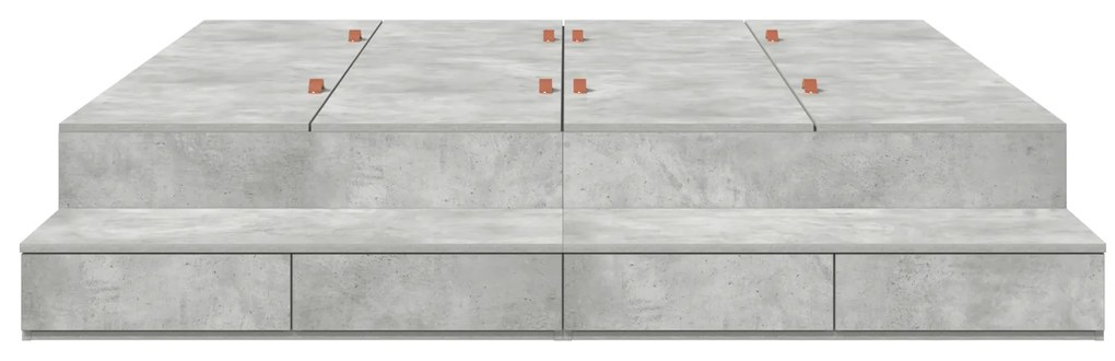 vidaXL Κρεβάτι Αποθήκευσης Γκρι 180x200 εκ