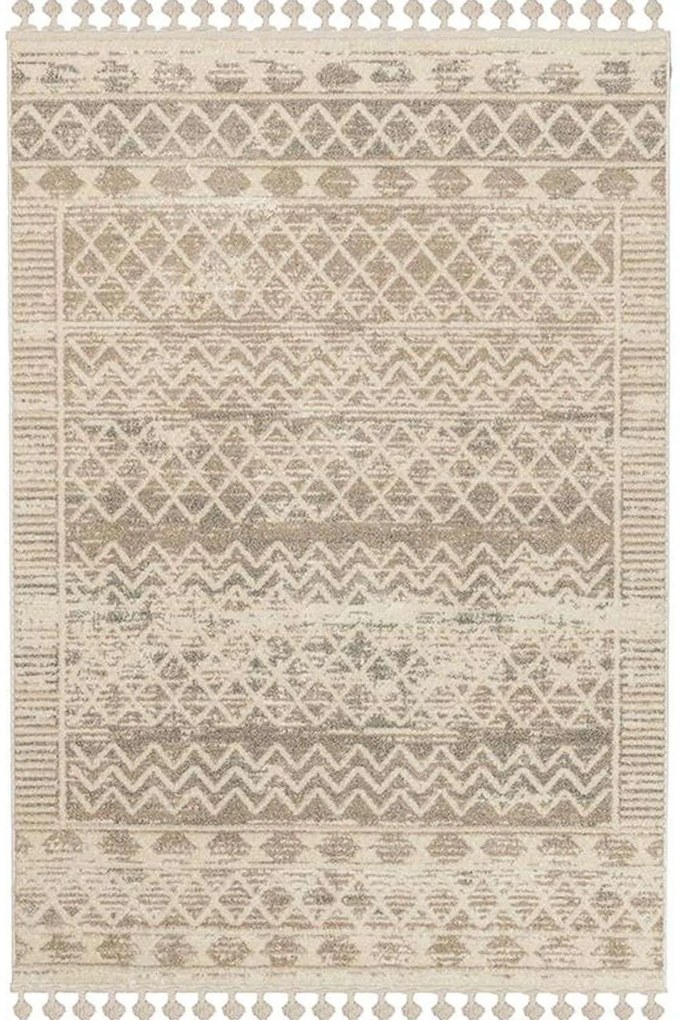 Σετ Χαλιά Κρεβατοκάμαρας 3Τμχ. Gala 11852A Beige-Grey New Plan SET(2 66X150&amp;66X210) Πολυέστερ