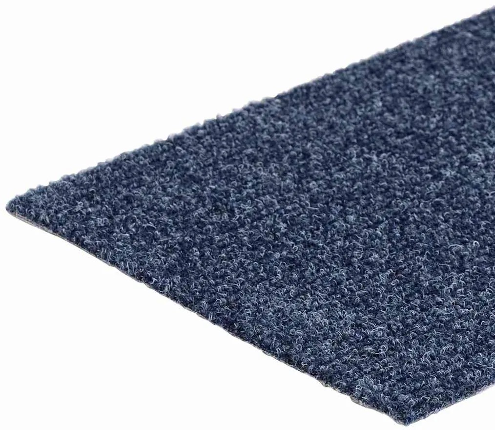 vidaXL Πατάκια Σκαλιών Αυτοκόλλητα 15 τεμ. Γκρι Μπλε Ορθογώνια 76x20 εκ.