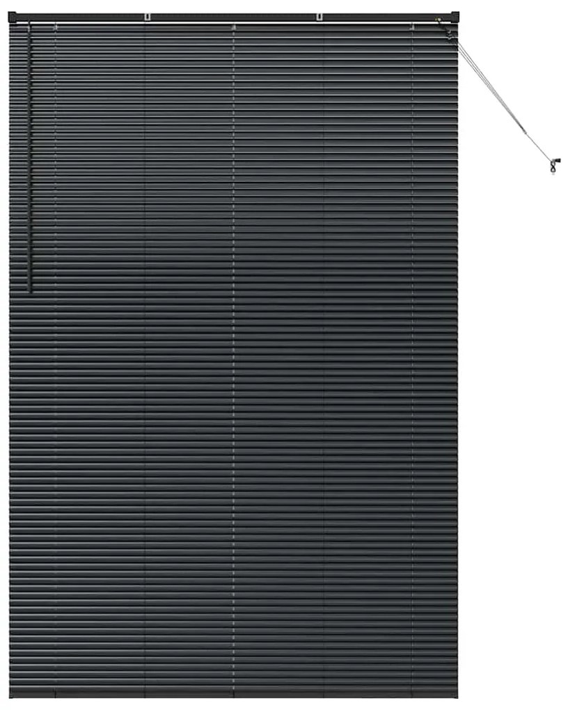 vidaXL Ρολό Παραθύρου με κουρτίνες Άλλο Μαύρο 140 x 220 εκ. Αλουμίνιο