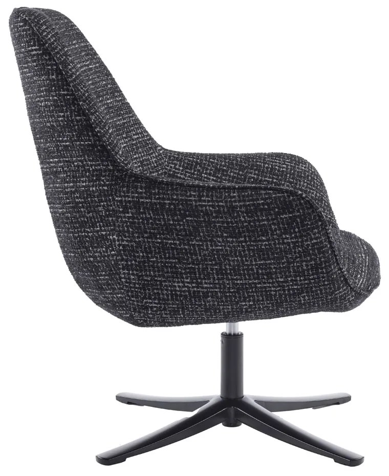 TIFFANY ΠΟΛΥΘΡΟΝΑ ΠΕΡΙΣΤΡΕΦΟΜΕΝΗ ΜΑΥΡΟ ΜΕ PATTERN 80x75x90 - 01-3532