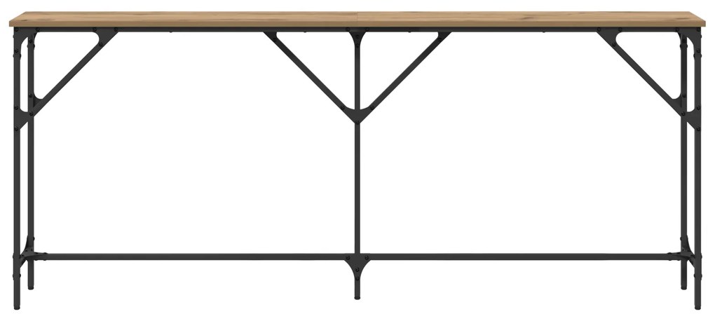 vidaXL Κονσόλα Δρυός 180x23x75 εκ. Τεχνικώς Επεξεργασμένο Ξύλο