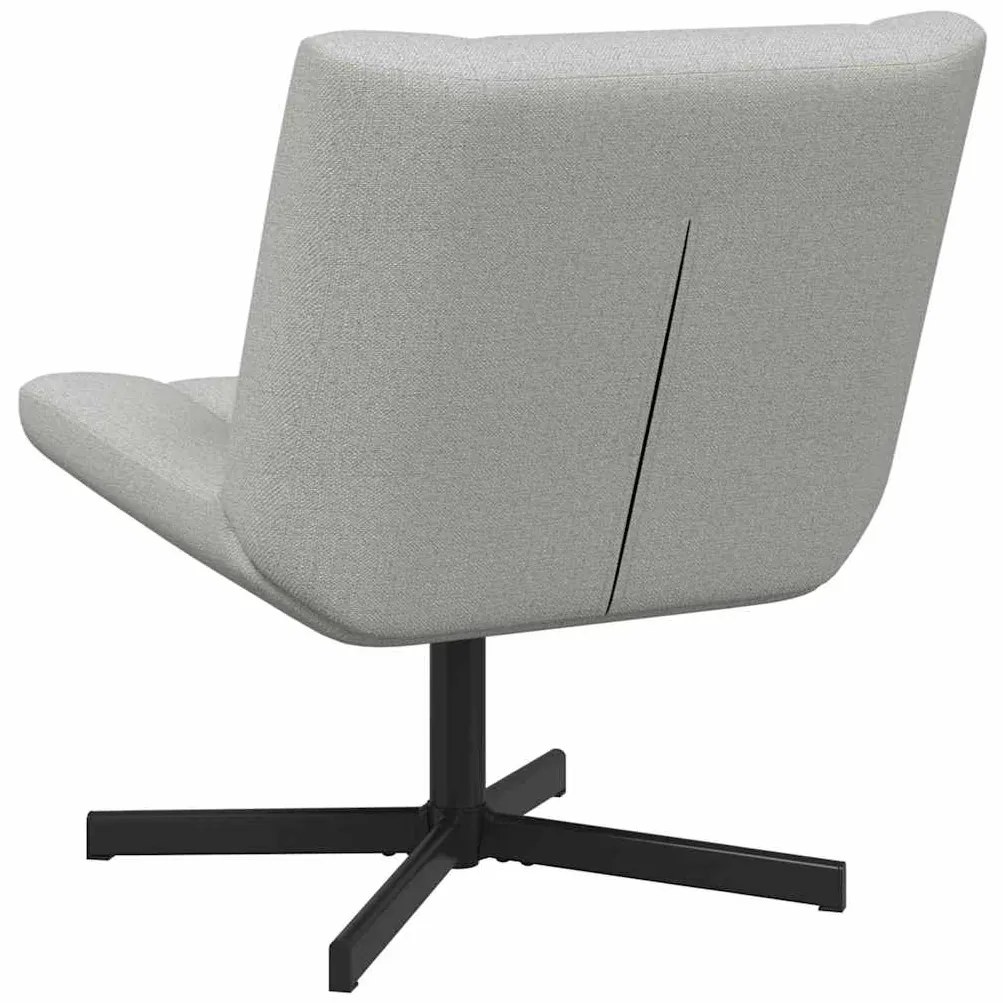 vidaXL Περιστρεφόμενη καρέκλα Σκούρο γκρι 63 x 75 x 76 εκ ύφασμα