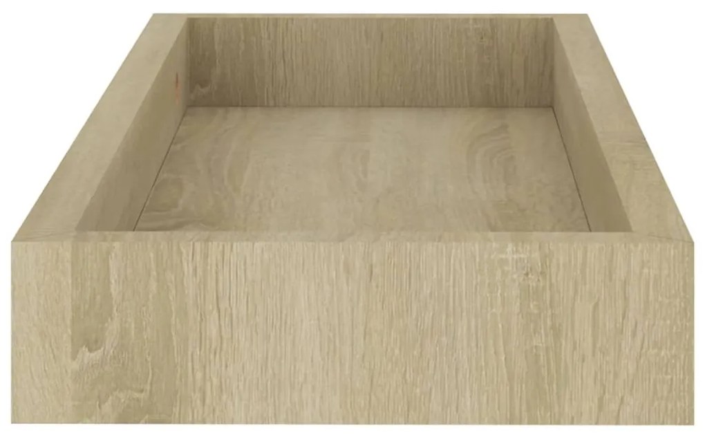 vidaXL Ράφια Τοίχου με Εσοχή 4 τεμ. Δρυς 40 x 15 x 4 εκ. από MDF