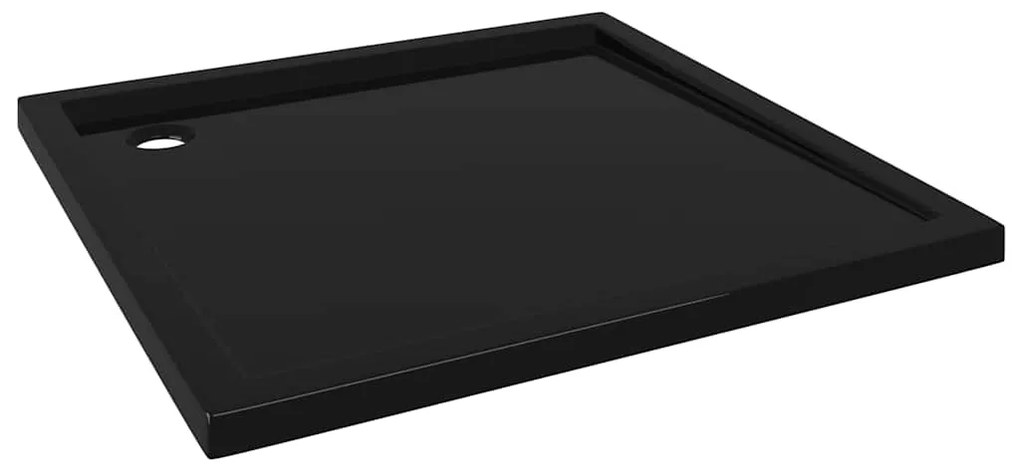vidaXL Βάση Ντουζιέρας Τετράγωνη Μαύρη 90 x 90 εκ. από ABS