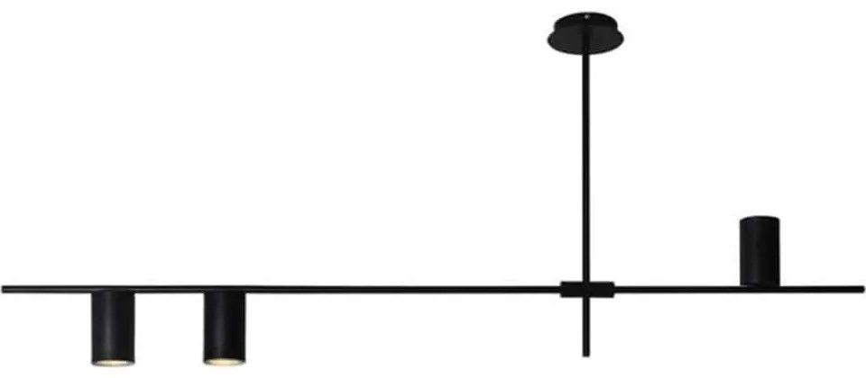 Φωτιστικό Οροφής - Ράγα OD843C130B 3ΧGU10 130Χ12ΧΗ53 Black Aca Decor Metal