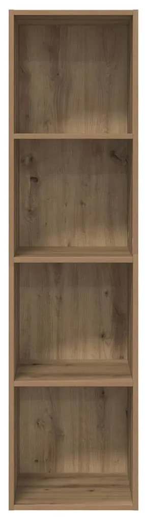 vidaXL Τοίχου Ντουλάπι Τηλεόρασης artisan δρυς 37 x 37 x 142.5 εκ