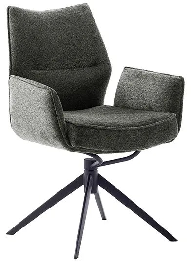 Bali Καρεκλα Relax Μαύρη + Υποπόδιο 83x86x102 cm