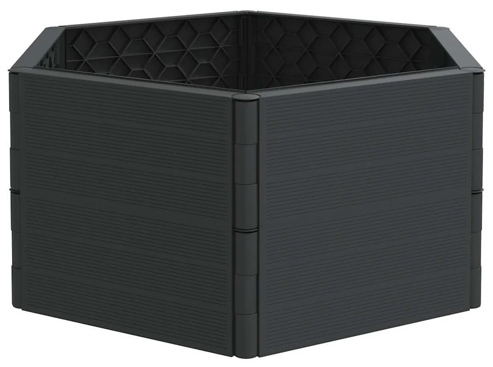 vidaXL Ζαρντινιέρες Κήπου 2 τεμ. Ανθρακί από Πολυπροπυλένιο