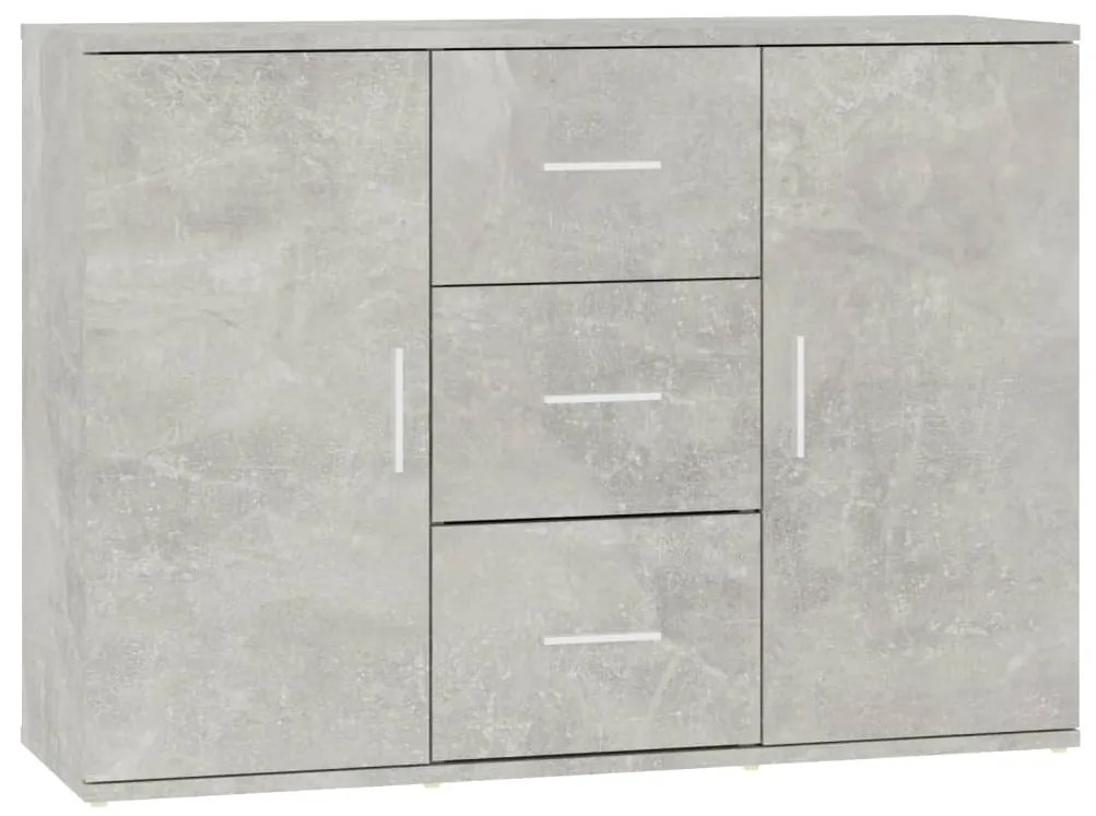 vidaXL Ντουλάπι Γκρι Σκυροδέματος 91x29,5x65 εκ. Επεξεργασμένο Ξύλο
