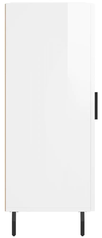 vidaXL Ντουλάπι Γυαλιστερό Λευκό 34,5x34x90 εκ. Επεξεργασμένο Ξύλο