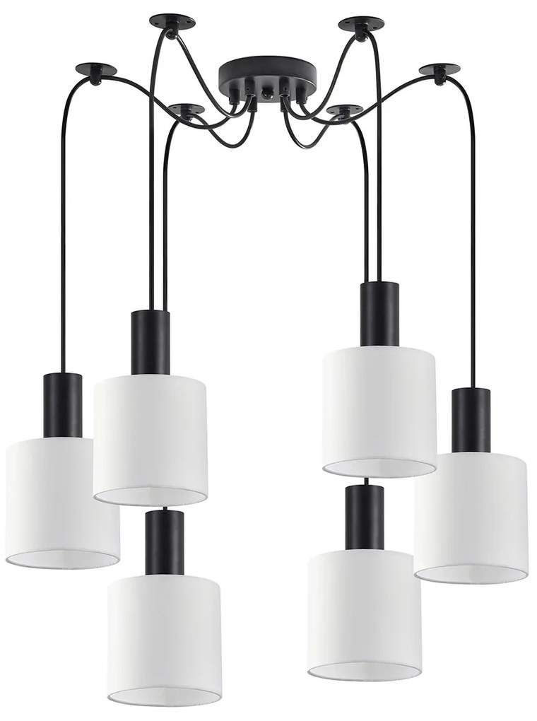 Φωτιστικό Οροφής Πολύφωτο Homelighting 77-8506 Black/White