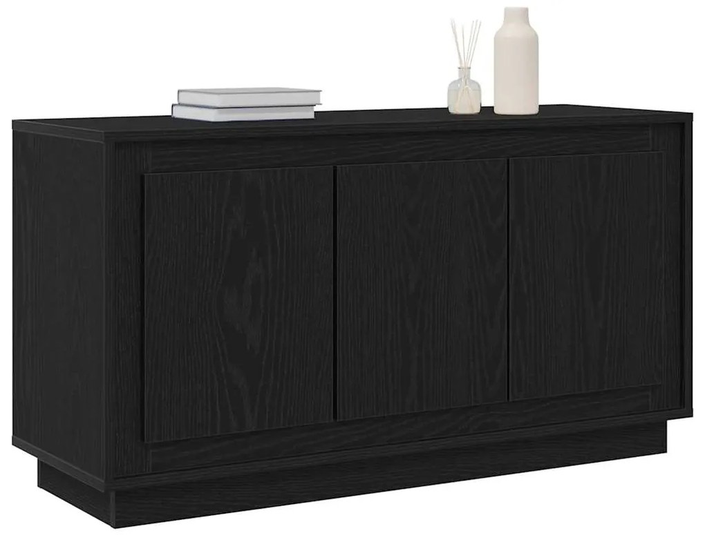 vidaXL Μπουφές Μαύρη δρυς 102 x 35 x 55 εκ. Επεξεργασμένο ξύλο
