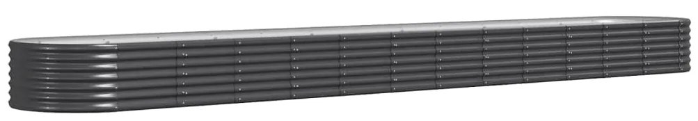 vidaXL Ζαρντινιέρα Ανθρακί 512x80x36 εκ Γαλβανισμένος χάλυβας