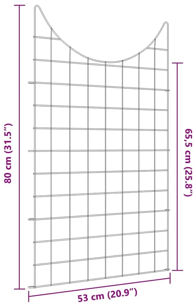 vidaXL Σετ φράχτη για λιμνούλες 8 pcs Πράσινο 50 x 80 cm Ατσάλι