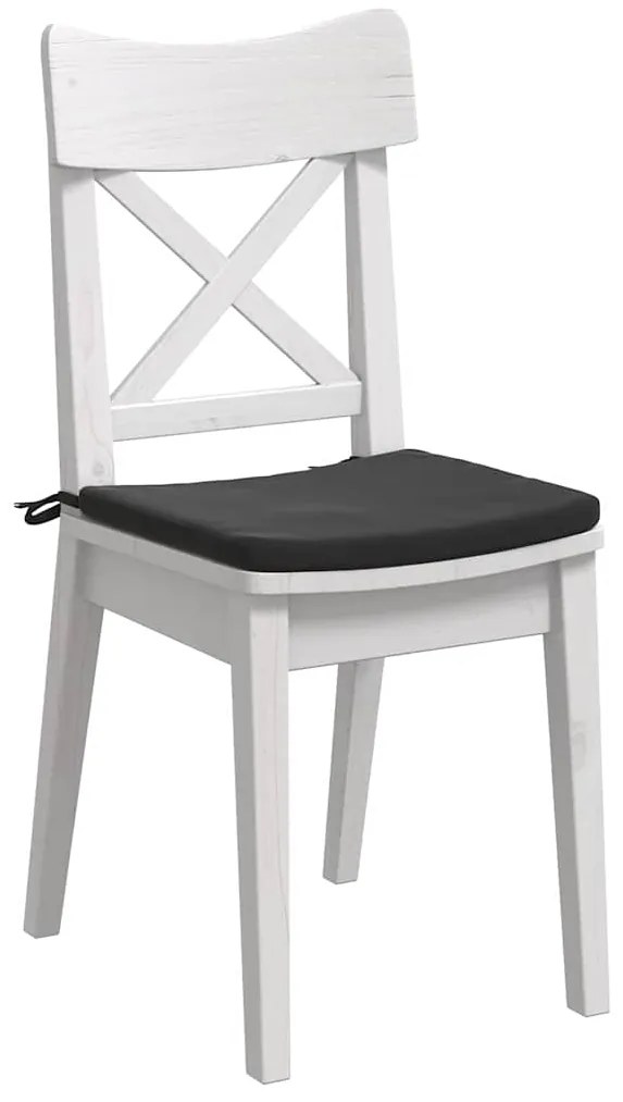 vidaXL Μαξιλάρια καθισμάτων 4 pcs Μαύρο 40 x 40 x 3 cm Βελούδο