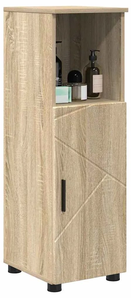 vidaXL Ντουλάπι Μπάνιου Sonoma Δρυς 30 x 35 x 95 εκ Επεξεργασμένο ξύλο