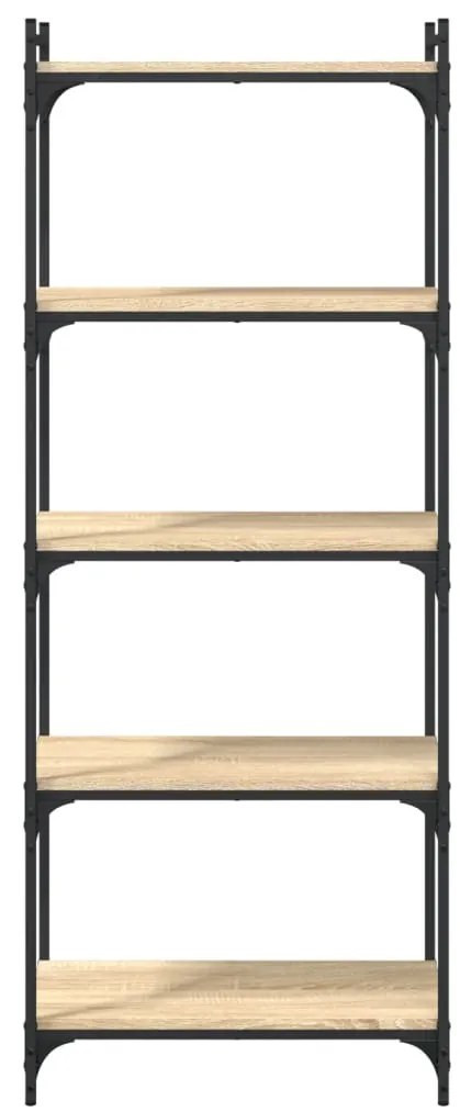 vidaXL Βιβλιοθήκη 5 Επιπέδων Sonoma Δρυς 60x30x154 εκ. Επεξεργ. Ξύλο
